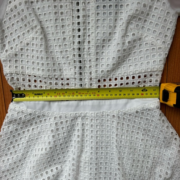 Sam Edelman Women's Embroidered Short white dress size 6 - Picture 9 of 14